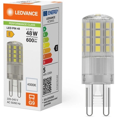 LEDVANCE LED žárovka G9 4,5W (48W) neutrální bílá (4000K)