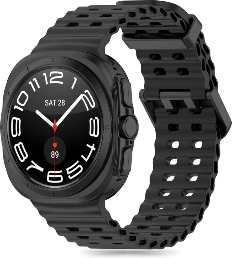 Tech-Protect Силиконова каишка за Samsung Galaxy Watch Ultra (47mm) от Tech-Protect IconBand Pro - Черен (5906302312276)