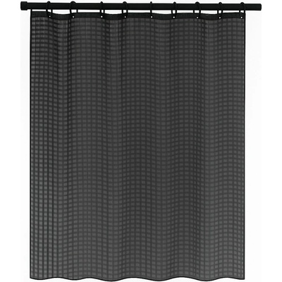 DuraHome Záves kúpeľňový 180 × 200 cm PEVA, 2D, čierny