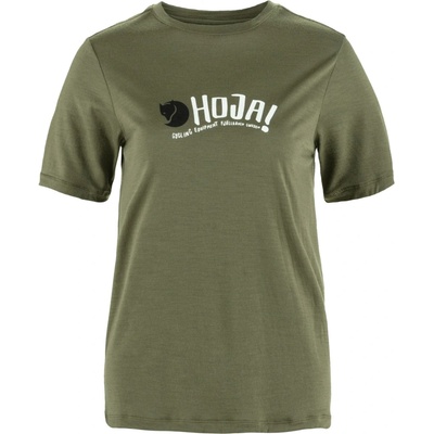 Fjallraven Dámske tričko Hoja Wool T-shirt W zelená