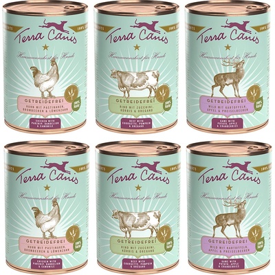 Terra Canis zmiešané balenie 3 druhy 12 x 400 g
