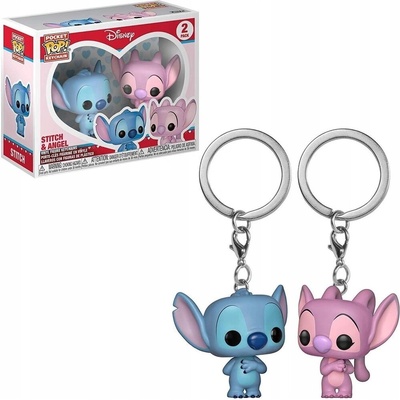 Přívěsek na klíče Lilo a Stitch Funko Pocket Pop! Disney Stitch a Angel – Zboží Dáma