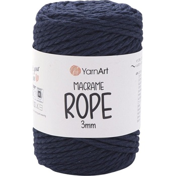 YARNART Macrame Rope 3 mm 63 m 784 Navy Blue юта (Macrame Rope 3 mm 784)