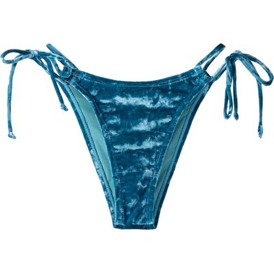 Bershka Долнище на бански тип бикини синьо, размер M
