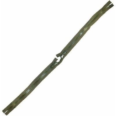 Zips dvojcestný plastový dĺžka 45+45 cm ZELENÝ