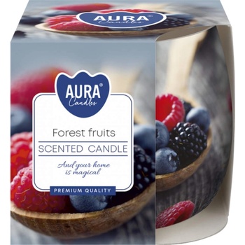 AURA Декоративна свещ с аромат aura forest fruits и горене 20 часа (sn71s-08)
