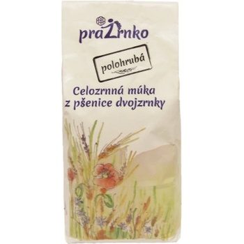 Prazrnko Celozrnná polohrubá múka z dvojzrnky 1 kg