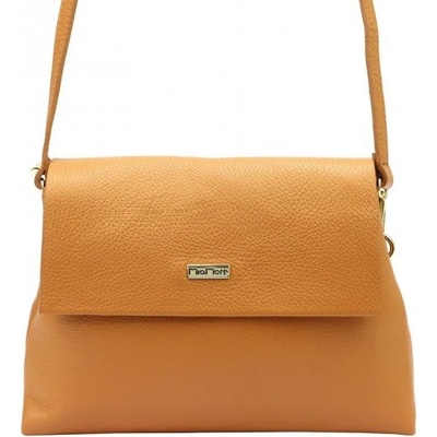 MiaMore kožená kabelka 01-051 Dollaro camel