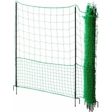 Nevodivá zelená ohradová sieť s bránou pre hydinu, dĺžka 50 m, výška 112 cm