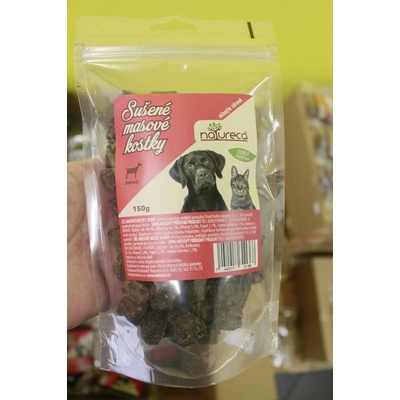 NATURECA maškrta mäsové kocky jahňa 100 % mäso 150 g
