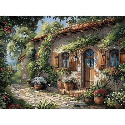 Norimpex - Puzzle Diamant painting: Cozy cottage 30x40cm - 1 - 39 piese