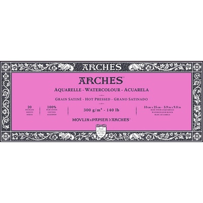 Arches Akvarelový blok HP prírodná biela 300 g/m² 20 listov20 × 20 cm