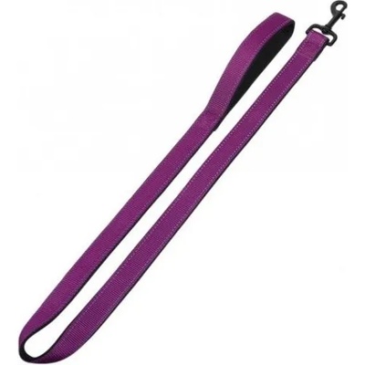 Nobby Повод за куче Classic Reflect SOFT дължина 120 см дебелина 15-20 мм пурпур/черен 74786-38