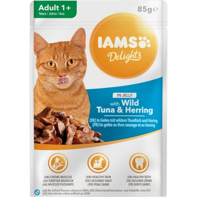 IAMS Cat Delights Tuna & Herring in Jelly 85 g