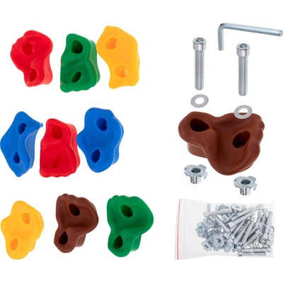 KIK KX5288 lezecké úchyty kamene plastové 10 ks