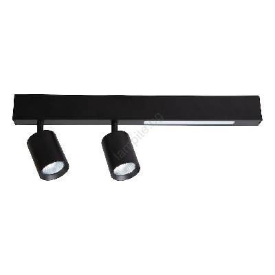 LED Спот MAGNET LED/5W/230V + 2xGU10/60W 3000/4000K черен (MI2630)