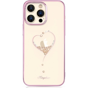 Kingxbar Кейс Kingxbar Wish Series за iPhone 14 Pro, декориран с розови кристали (KXG0055109)