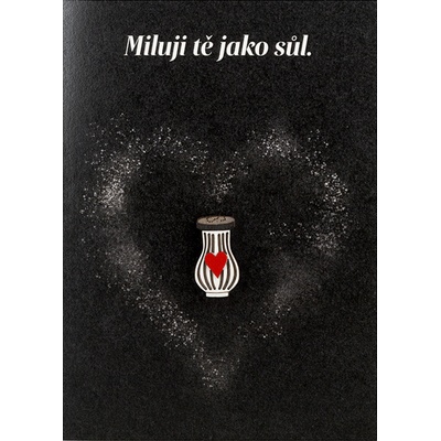 Přání Miluji tě jako sůl a brož