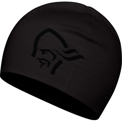 Norrøna Зимна шапка (beanie) Norrøna /29 PureUll180 Beanie - Caviar Black - размер One Size (904-6167-0111)