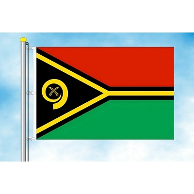 LIBEA, s.r.o. Vlajka Vanuatu Rozměr: 30×45 cm, Uchycení: Karabiny na stožár