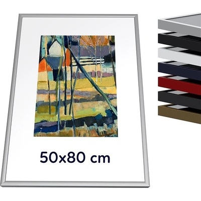 THALU Kovový rám 50x80 cm Černá – Zboží Živě
