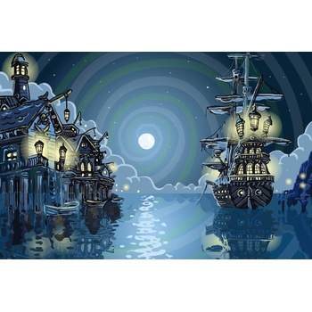 DIMEX ART s. r. o Флизелинов фототапет пиратски залив 375 x 250 см