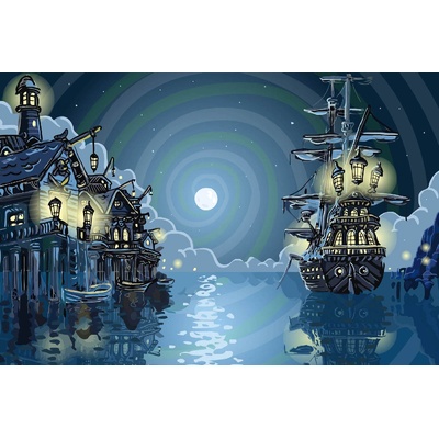 DIMEX ART Флизелинов фототапет пиратски залив 375 x 250 см