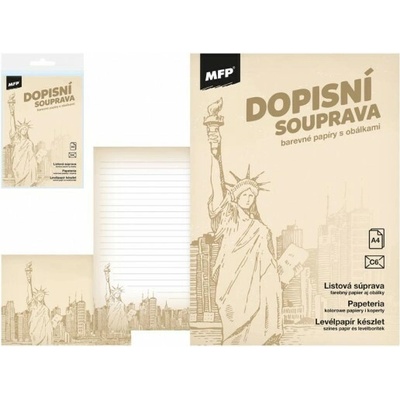 Dopisní papír barevný LUX 5+10 (New York) 5550318