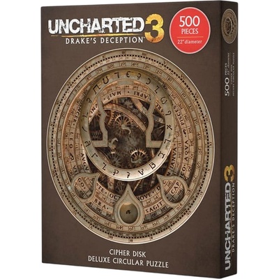 Uncharted Cipher Disk Circular Deluxe 500 dílků
