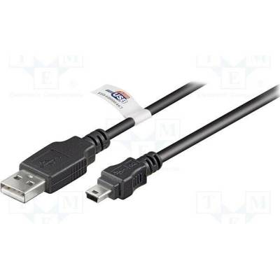 Goobay 93903 USB 2.0 USB A vidlice USB B mini vidlice 3m černý