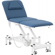 physa Elektrické masážní lehátko - 1 motor - 100 W - 185 x 63 x 47–90 cm - 150 kg - bílá/modrá VALENCE BLUE
