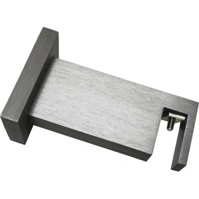 Gardinia Nosník na stenu Luxor 1radý oceľ kefovaná 35x14 mm
