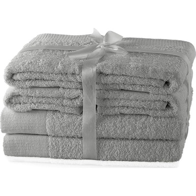 Restilo Amari ručníky a osušky v sadě šedá více rozměrů 6 ks