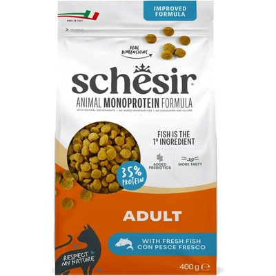 Schesir Cat Adult Animal Monoprotein Formula Čerstvé morské ryby 400 g