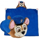 Carbotex Detská supersoft deka s 3D kapucou PAW PATROL Chase