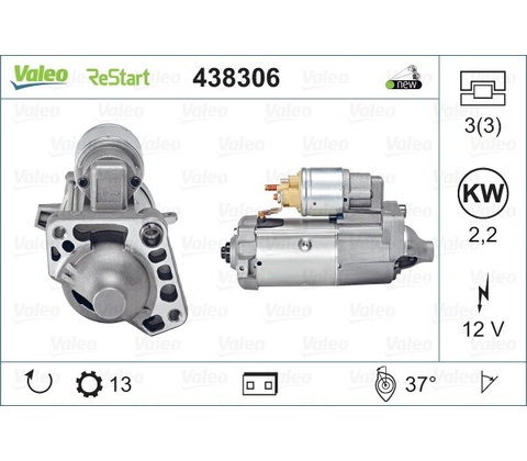 VALEO Štartér 438306