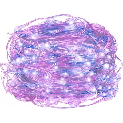 SPRINGOS LED řetěz Nano Duo 2 m 20 LED 2x AA růžová modrá CL0011