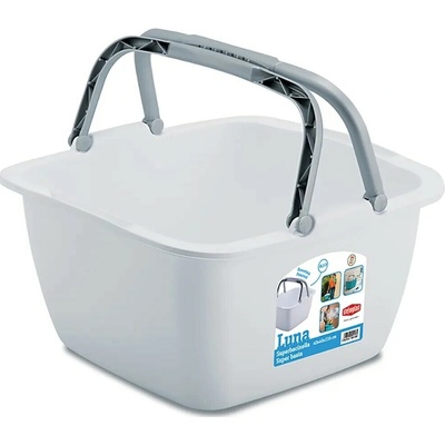 dřez čtverec LUNA 40cm (18,5l) s uchy PH BÍ,LIM,TYRK