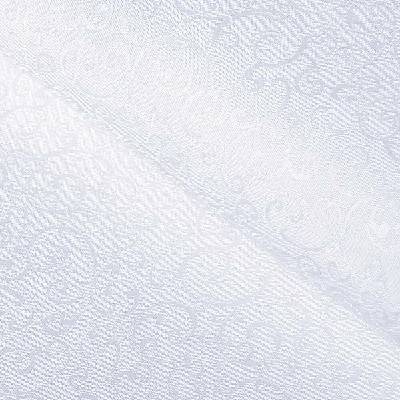 Teflonová látka na ubrusy TF-078 Ornamenty - studená bílá - šířka 160 cm