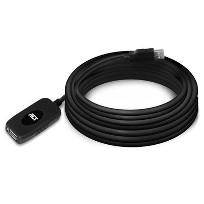 ACT Кабел ACT AC6005, USB-A мъжко - женско, 5.0 м, 480 Mbps, Черен (EWENT-ACT-CAB-AC6005)