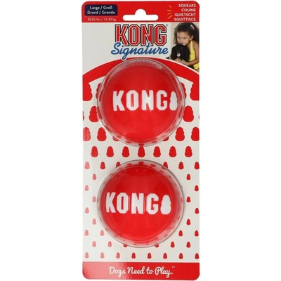 KONG Signature Топка червена L 2бр