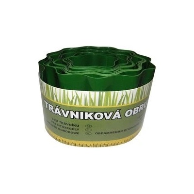Okraj trávníku 9 m - 15 cm zelený