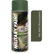 Deco Color Military Paint olivovozelená RAL 6003 400 ml - kamuflážny sprej