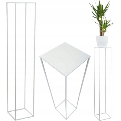 DekorStyle Stojan na kvety Basy 100 cm biely