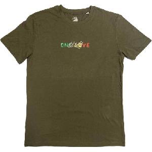 Bob Marley One Love Dreads (Back Print) Green L Риза (BMATS77MGR03)