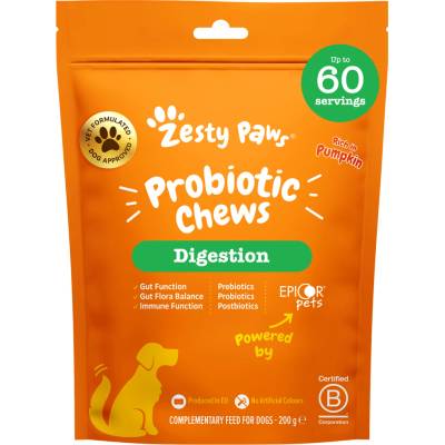 ZESTY PAWS Probiotické žuvacie tablety 60 tabliet