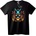 NOONEBRAND Тениска Череп Дракон Огън - XS, Black