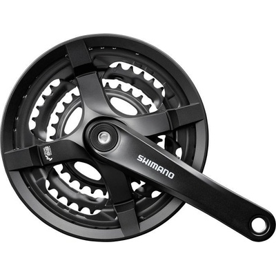 Kliky 3 Shimano TY501 48-38-28/175 kryt černé