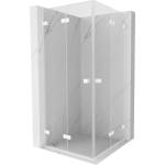 Mexen Lunar-F Duo сгъваема душ кабина 80 x 80 см, прозрачна, бяла - 836-080L-080P-20-00 (836-080L-080P-20-00)