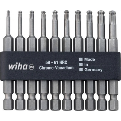 Bit Set Professional 70 mm kulová hlava TORX 1/4 v liště 10 ks WIHA 32804